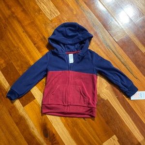 So handsome!!  Carter’s fleece hooded jacket, 2T, NWT